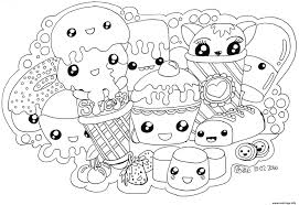 Coloriage Kawaii Sweets Colour Manga Cute Jecolorie Comsexiezpix Web Porn