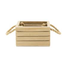 Check spelling or type a new query. Mini Wooden Crate With Jute Handles The Knot Shop