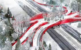 Image courtesy of the arc international wildlife crossing infrastructure design competition/janet rosenberg & associates. Wildlife Crossing Janet Rosenberg Associations Inhabitat Green Design Innovation Architecture Green Building