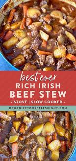 Guinness Beef Stew Stovetop And Slow Cooker Instructions Recipe Stew Meat Recipes Slow Cooker Beef Stew Irish Beef Stew