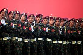 General aung san (second left), father of aung san suu kyi and founder of the tatmadaw, as myanmar's military is known, with a burmese delegation at 10 downing street, london, in january 1947. Follow The Money Myanmar Coup Puts Pressure On Army Businesses Military News Al Jazeera