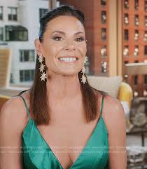 WornOnTV: Luann's green strap jumpsuit