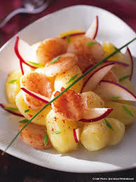 Salade De Pommes De Terre Aux Petales De Saint Jacques Recette Salade Pomme De Terre Pomme De Terre Salade