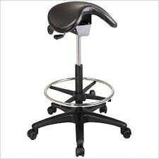 Adjustable Backless Black Vinyl Saddle Seat Stool With Adjustable Foot Ring Saddle Stools Backless Stools Drafting Chair