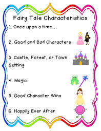 Fairy Tale Characteristics Chart