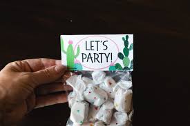 Méthode super simple avec une coupelle de germination botanopia. Cactus Party Treat Bag Toppers Six Clever Sisters