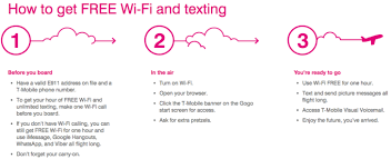 We did not find results for: Free Hour Of Gogo Internet On Every Flight For T Mobile Customers