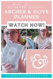 My Archer Olive Broke Archer Olive Notebook Unboxing Review Planner Lettering Stationery Planning Planner
