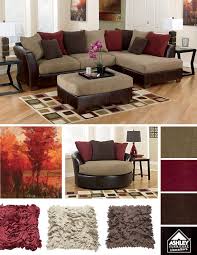 A Matching Round Chair Yeah Brown Home Decor Burgundy Living Room Living Room Decor Brown Couch