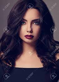 Check spelling or type a new query. Beautiful Indian Bright Makeup Woman With Long Black Curly Hair Stock Photo Picture And Royalty Free Image Image 127792022