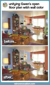 An open floor plan is defined as two or more rooms—excluding bathrooms, utility rooms, and bedrooms—that are located within a larger common area. Helping Gwen To Unify Her Open Floor Plan With Her Favorite Paint Colors