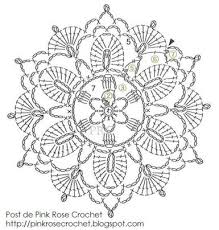 Irish Crochet Flower Motif Chart Pattern Crochet Motif