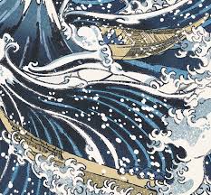 葛飾北齋 神奈川衝浪裏the great wave off kanagawa. Great Wave Bloom Kingdom Home