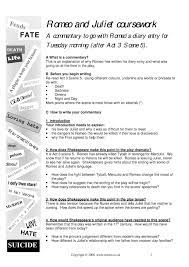 5 General Romeo And Juliet Character Analysis Worksheet