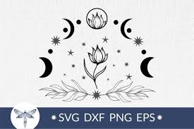 Free Free 163 Flower Moon Svg SVG PNG EPS DXF File