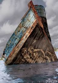 Photo De Personnages Par Zilda Lorient France Artiste De Rue Vaisseau Fantome Bateau En Bois