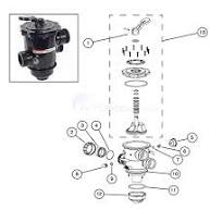 Pentair Multiport Filter Valve 263085 & 262525 | 2" Ports ...