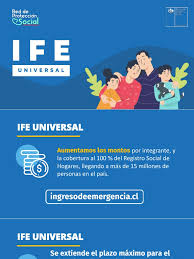 El ingreso familiar de emergencia (ife) universal es un aporte económico que entrega el gobierno durante un periodo de 4 meses a las personas más si bien en un principio se otorgaba al 80% del registro social de hogares (rsh) a través del ife ampliado, ahora al beneficio pueden acceder. Presentacion Ife Universal Bienestar Negocios