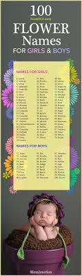 250 Sweet And Sassy Flower Names For Girls And Boys Flower Names For Girls Baby Names Flowers Flower Names
