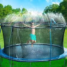 Wanna learn how to perform cool trampolne tricks to wow all of your friends? Amazon Com Bobor Trampoline Sprinkler For Kids Outdoor Trampoline Backyard Water Park Sprinkler Fun Summer Outdoor Water Toys For Boys Girls 39ft Toys Games