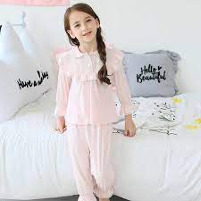 Model baju pesta anak perempuan satu ini cukup lucu. Piyama Balita Pakaian Tidur Anak Anak Pakaian Rumah Retro Lengan Panjang Renda Katun Untuk Anak Perempuan Set Piyama Pakaian Anak Anak Set Pajama Aliexpress