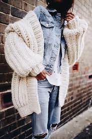 From chunky knits to cashmere blends, these are the best women's cardigans from asos, zara and h&m. How To Style A Chunky Knit Cardigan 15 Ideas Styleoholic