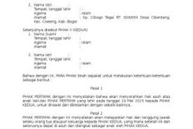 Surat hak asuh anak keterangan dari suami facebook surat keterangan dari suami. Contoh Surat Kesepakatan Bersama Hak Asuh Anak Contoh Surat