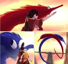 As aang and zuko held their positions, the dragons ended their dance to perch on the central tower of the palace, one on either side. Blursed Dance Of The Dragon Avatar The Last Airbender The Legend Of Korra Know Your Meme