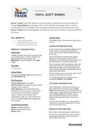 I've diluted the paint 10% with the floetrol, mixed well and started painting with a wooster silver tip soft brush, and also a fox soft laying off brush in a bowl of. Download Pdf Datasheet For Dulux Trade Vinyl Soft Sheen 413