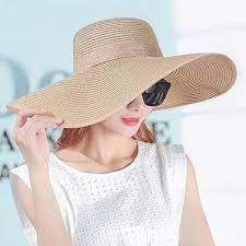 Simple Summer Straw Hat Women Big Wide Brim Beach Hat Sun Hat Foldable Sun Block Uv Protection Panama Hat Bone Chapeu Feminino Sun Hats For Women Summer Hats Beach Summer Straw