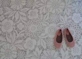 Stencilled Floor Consider Doing A Floor Cloth From Pre Primed Canvas For A Smaller Scale Project Stenciled Floor Lace Stencil Royal Design Studio