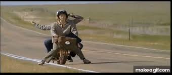 We've searched our database for all the gifs related to dumb and dumber. Lloyd And Harry Reach Aspen On Scooter In Dumb And Dumber On Make A Gif