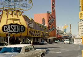 Fremont St Las Vegas C 1964 Ted Rio Fito At The Fremont Hotel Sky Room The Diplomats At The Golden Nugget Lucky Casino Has Just Old Vegas Las Vegas Vegas