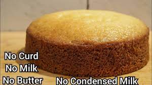 Eggless Vanilla Sponge Cake Recipe Without Oven Curd Butter Milk Co Cake Recipes Without Milk Sponge Cake Recipes Cake Recipes