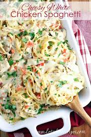 Cheesy White Chicken Spaghetti Recipe Chicken Spaghetti Recipes Spaghetti Recipes Baked Spaghetti