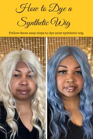 It may not destroy it, but you can't be sure your wig will look good after dyeing. How To Dye A Synthetic Wig Diy Wig Wigs Synthetic Wigs