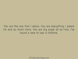 749 famous quotes about adore: You Are The One That I Adore Love Sms Quotes Image