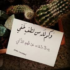 وكم لله من لطف خفي يدق خفاه من فهم الذكي Arabic Quotes Arabic Words Words