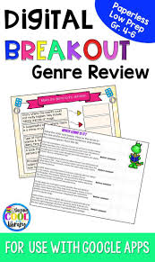 Digital Breakout Genre Review Students Will Use Technology And Problem Solving Skills To Complete This Digital Reading Genres Types Of Reading Library Skills
