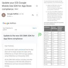 Update To The New Ios Gma Sdk For App Store Compliance In 2020 Android App Development New Ios App Store