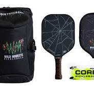Pickleball Paddle Kit with "FALCON" wide body raw carbon ...