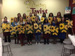 Give your entire dining area a seasonal makeover with a fall painting from painting with a twist! Painting With A Twist Social Aggie Hostesses