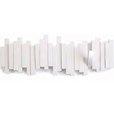 Umbra Sticks Hook Patere Murale 5 Crochets Rabattables Sticks En Plastique Moule Noir Dimension 49 5x18 4x2 Porte Manteau Mural Patere Design Porte Manteaux