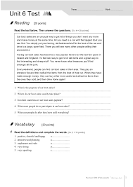 Material solucionario con ejercicios resueltos y las soluciones para descargar en pdf. 4eso Unit 6 Test 3