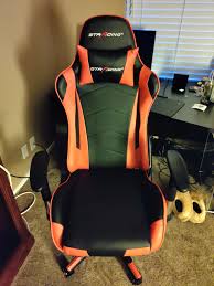 Retractable integrated footrest/leg rest under the seat. Finally Got A Gaming Chair Goodbye Sore Butt And Hello Hours Of Uniterrupted Gaming Girlgamers