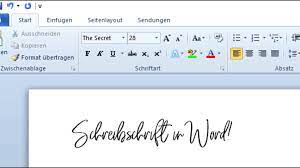 Kinder lernen die schreibschrift erst nach der druckschrift auch wenn es heute keine noten mehr auf schönschrift gibt, ist eine leserliche und schöne. Schreibschrift In Word Nutzen Kostenlos Computerhilfen De