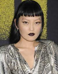 Hana Mae Lee's silver dress and high fashion mullet