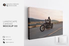 Mockup psd pack for a presentation of your book. Landscape Canvas Ratio 3x2 Mockup 03 In Indoor Advertising Mockups On Yellow Images Creative Store