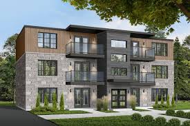 Plan 21603dr 6 Unit Modern Multi Family Home Plan Family House Plans Residential Architecture Apartment Architectural Design House Plans