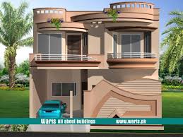Waris House 3d View Elevation 30x50 In Gujranwala Cantt Pakistan Small House Design Exterior House Front Design House Design Photos